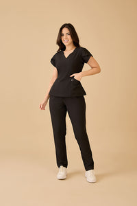 Scrub Feminino Júlia Premium - Preto