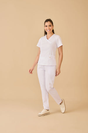 Scrub Feminino Eloá - Branco