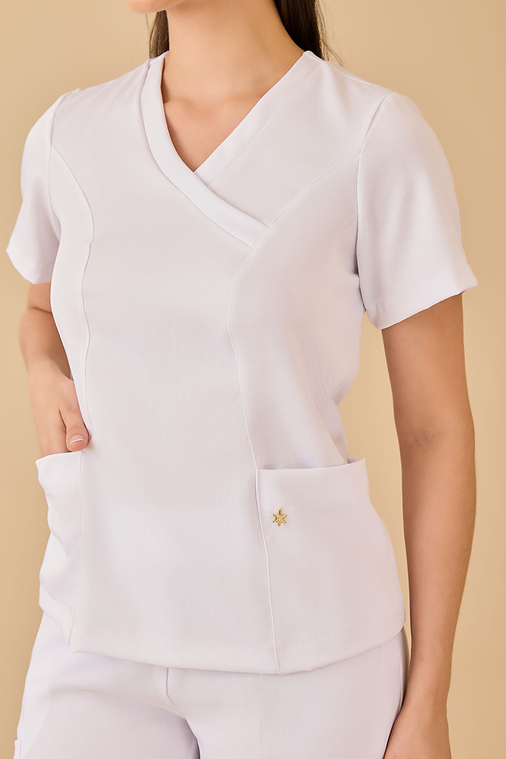 Scrub feminino Eloá cor branco - foto 9