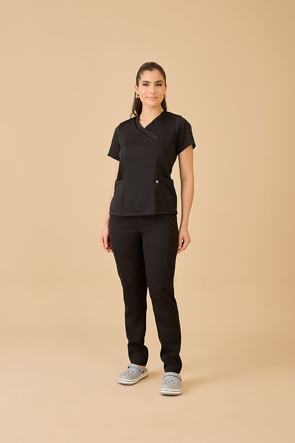 Scrub feminino Eloá cor preto - foto 3