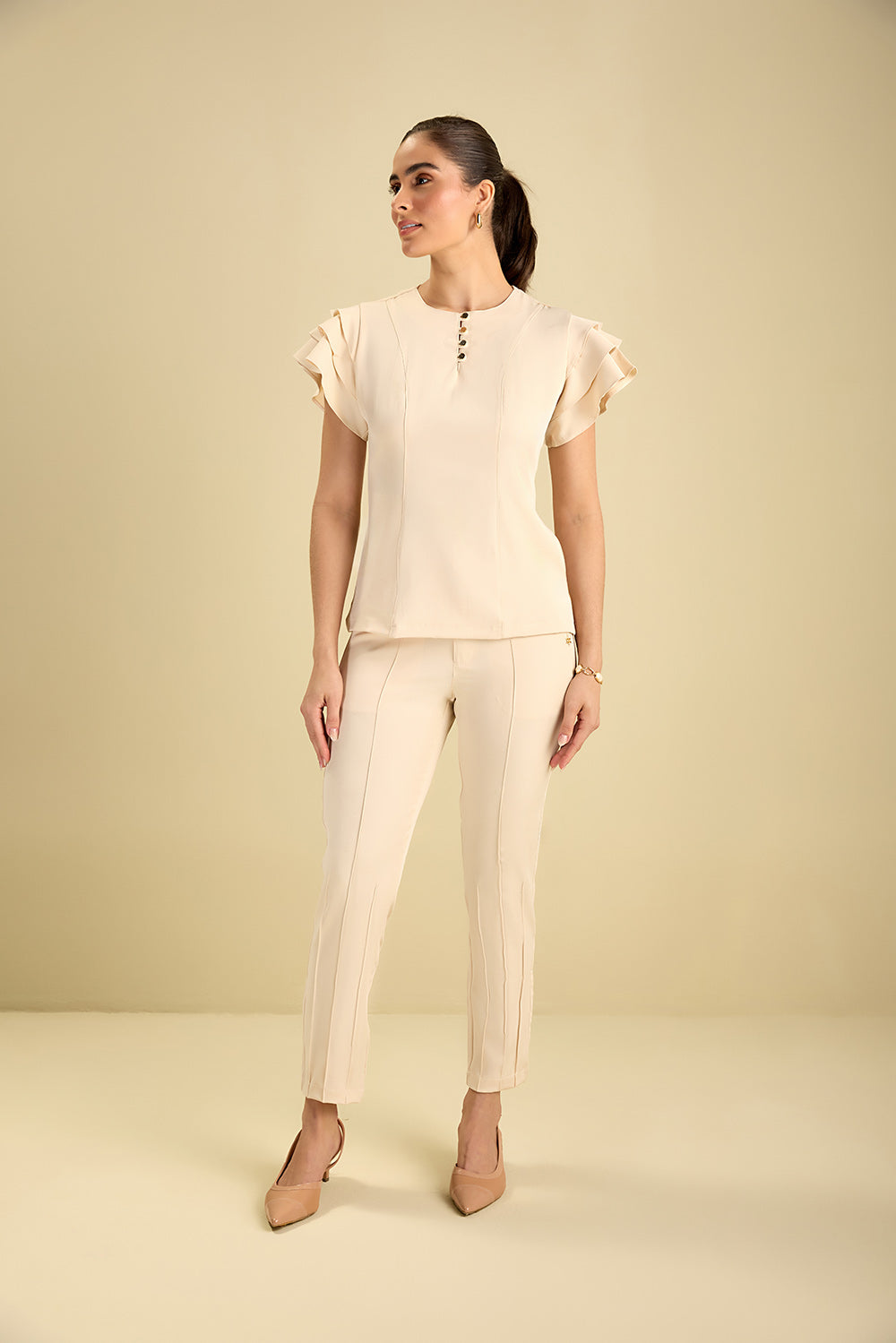 Scrub feminino Socorro cor areia - foto 2