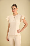 Scrub feminino Socorro cor areia - foto 3