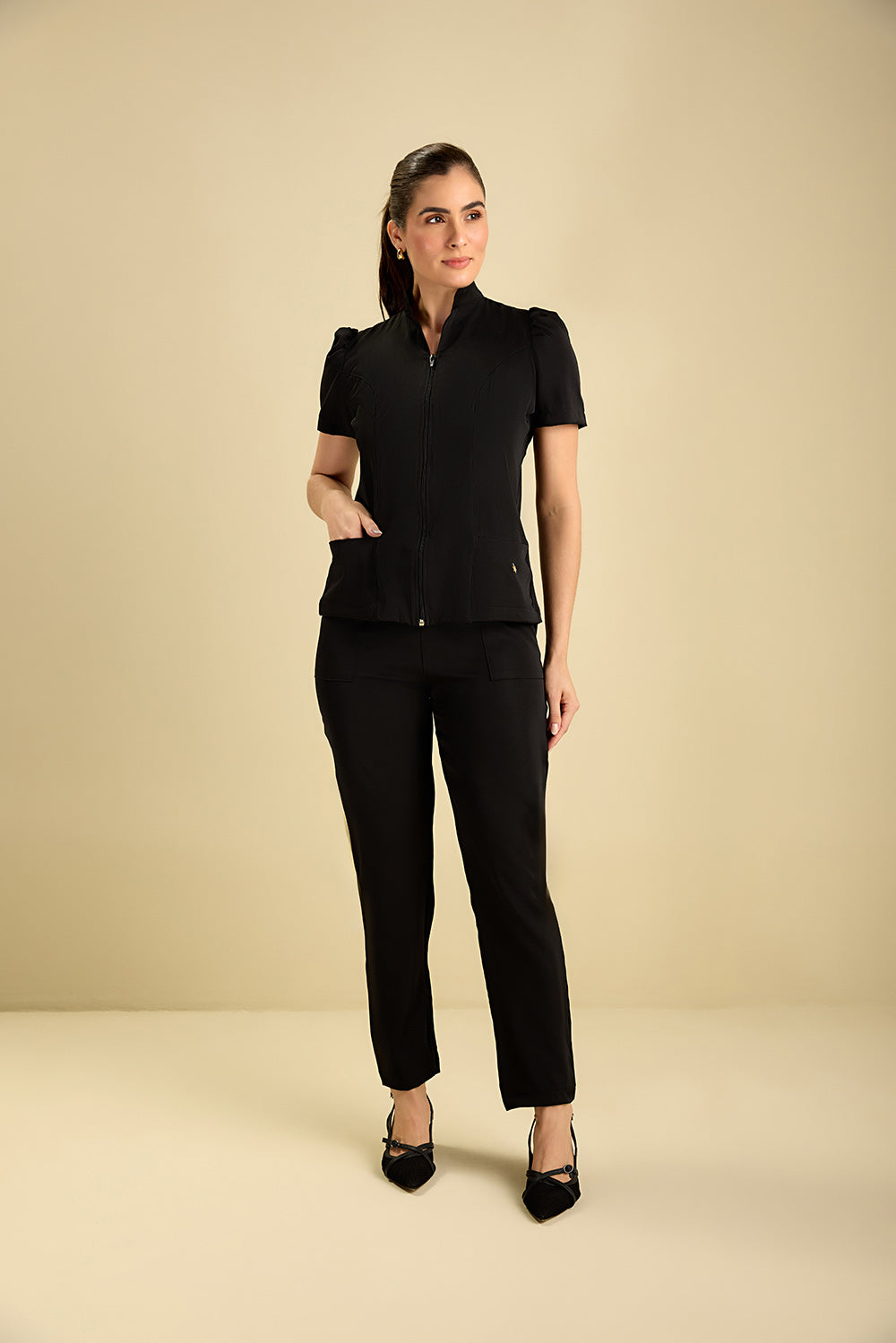 Scrub feminino Amanda cor preto - foto 1