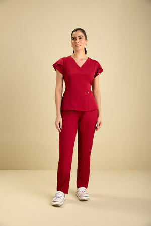 Scrub Feminino Julia Premium - Vinho