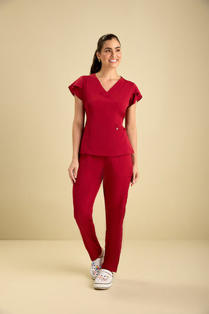 Scrub Feminino Julia Premium - Vinho