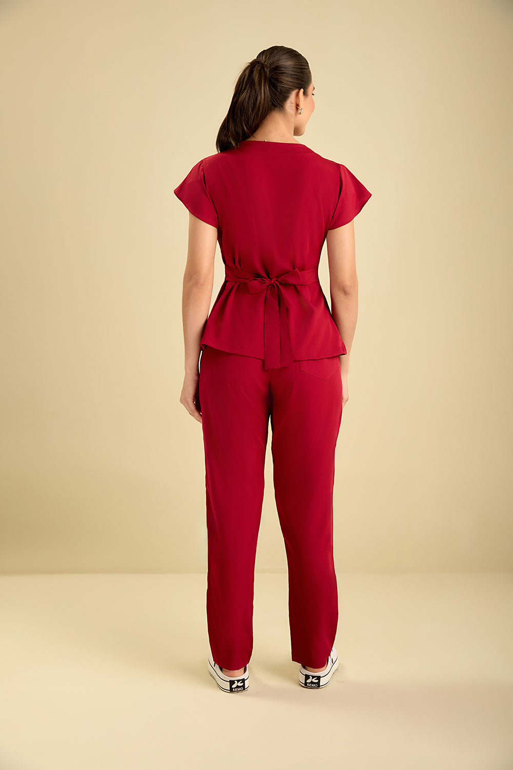 Scrub feminino Julia Premium cor vinho - foto 6