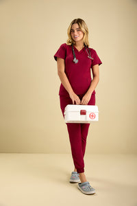 Scrub Feminino Anny - Vinho