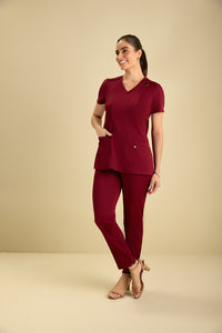 Scrub Feminino Nicole - Vinho