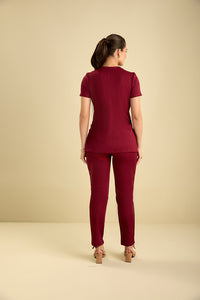 Scrub Feminino Nicole - Vinho
