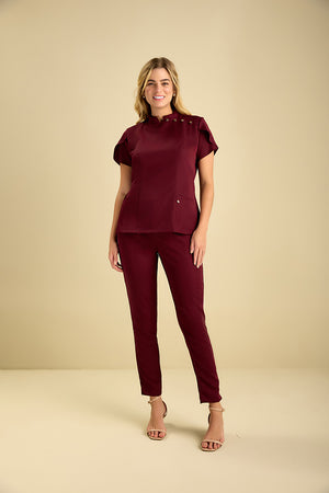 Scrub Feminino Deise - Vinho
