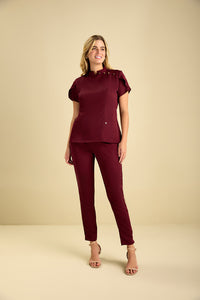 Scrub Feminino Deise - Vinho