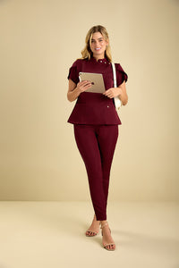 Scrub Feminino Deise - Vinho