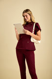 Scrub feminino Deise cor vinho - foto 5