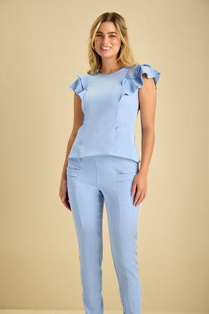 Scrub Feminino Claudia - Azul Candy