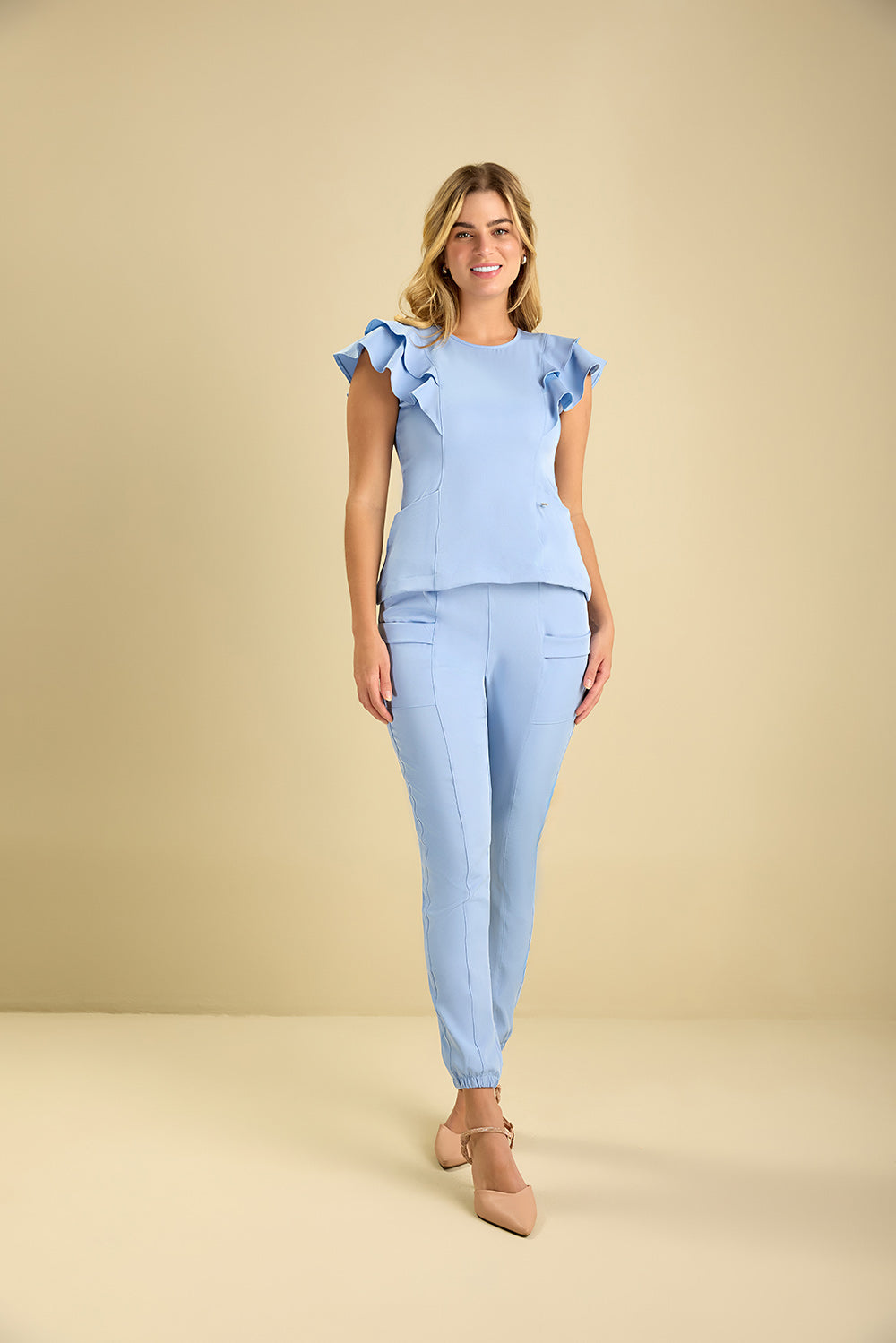 Scrub feminino Claudia cor azul candy - foto 5