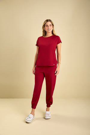 Scrub Feminino Kelly - Vinho