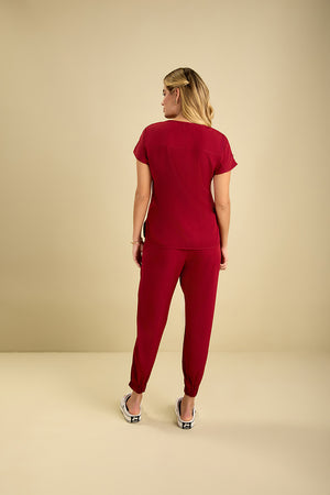 Scrub Feminino Kelly - Vinho