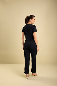 Scrub feminino Stefanny - Preto
