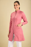 Jaleco feminino Salete cor rosê - foto 2