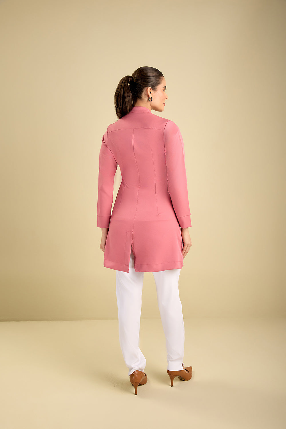 Jaleco feminino Salete cor rosê - foto 7