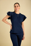 Scrub feminino Socorro cor marinho - foto 2