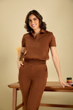 Scrub feminino Patrícia cor chocolate - foto 6