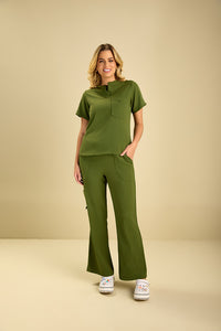 Scrub Feminino Layra - Verde Militar