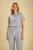 Scrub feminino Layra cor cinza - foto 2