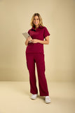 Scrub feminino Viviane cor vinho - foto 3
