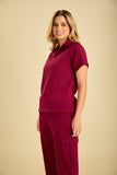 Scrub feminino Viviane cor vinho - foto 6