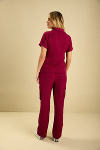 Scrub Feminino Viviane - Vinho