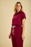 Scrub feminino Viviane cor vinho - foto 2