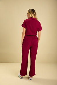 Scrub Feminino Viviane - Vinho