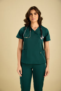 Scrub Feminino Eloá - Verde Militar