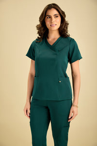 Scrub Feminino Eloá - Verde Militar