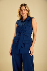 Scrub feminino Nazare - Marinho