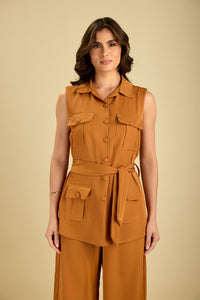 Scrub feminino Nazare - Avelã