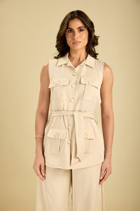 Scrub feminino Nazare - Areia