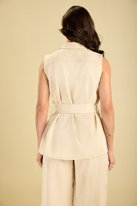 Scrub feminino Nazare - Areia
