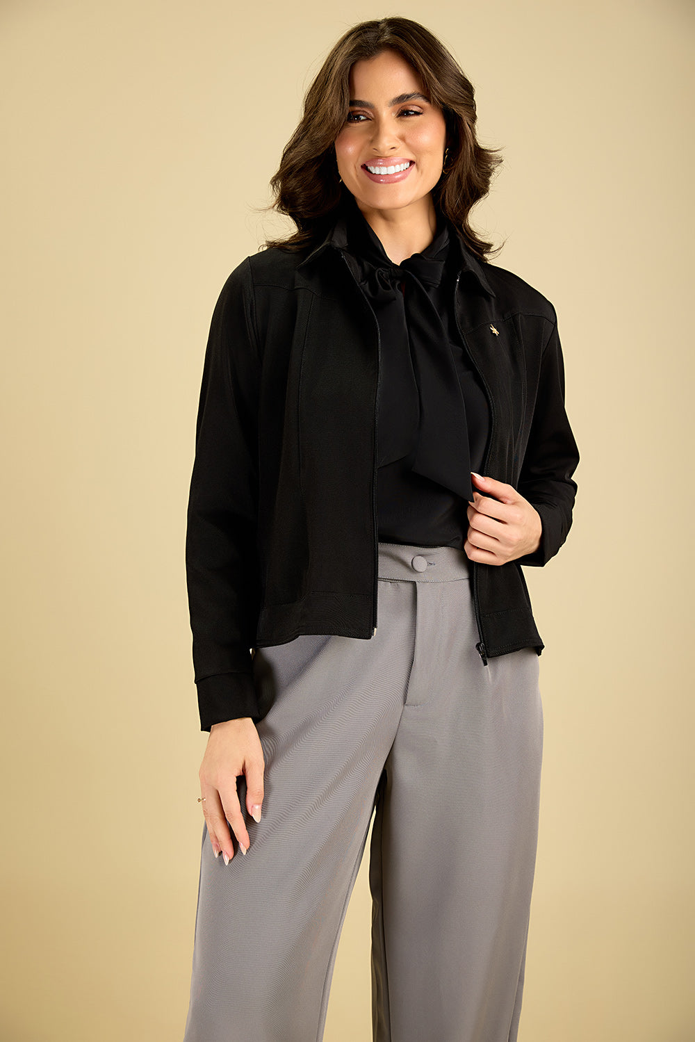 Jaqueta feminina Jani cor preto - foto 6