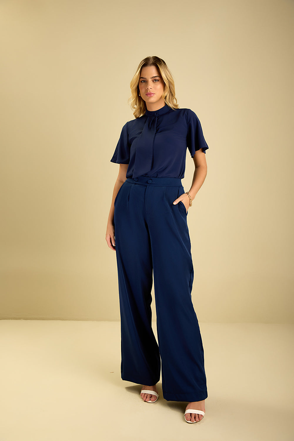Calça feminina Marcela cor marinho - foto 3
