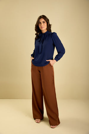 Calça feminina Marcela - Chocolate
