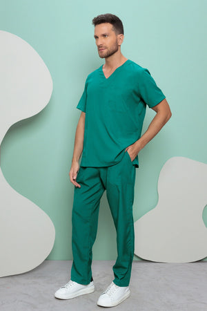 Scrub Masculino João - Verde Escuro