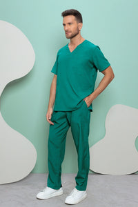 Scrub Masculino João - Verde Escuro