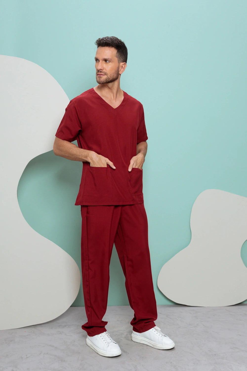 Scrub masculino Bruno cor vinho - foto 4