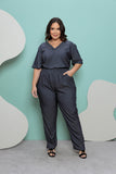Scrub feminino Lídia cor jeans preto - foto 8