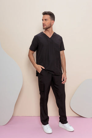 Scrub Masculino João - Preto