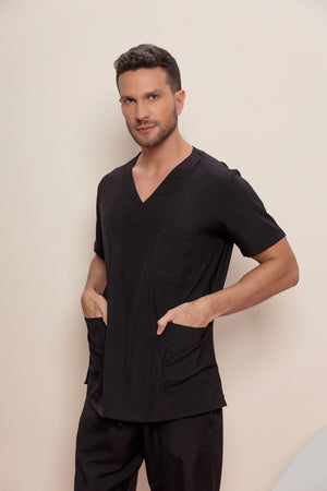 Scrub Masculino João - Preto