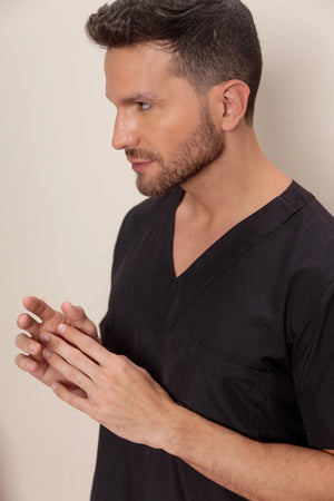 Scrub Masculino João - Preto