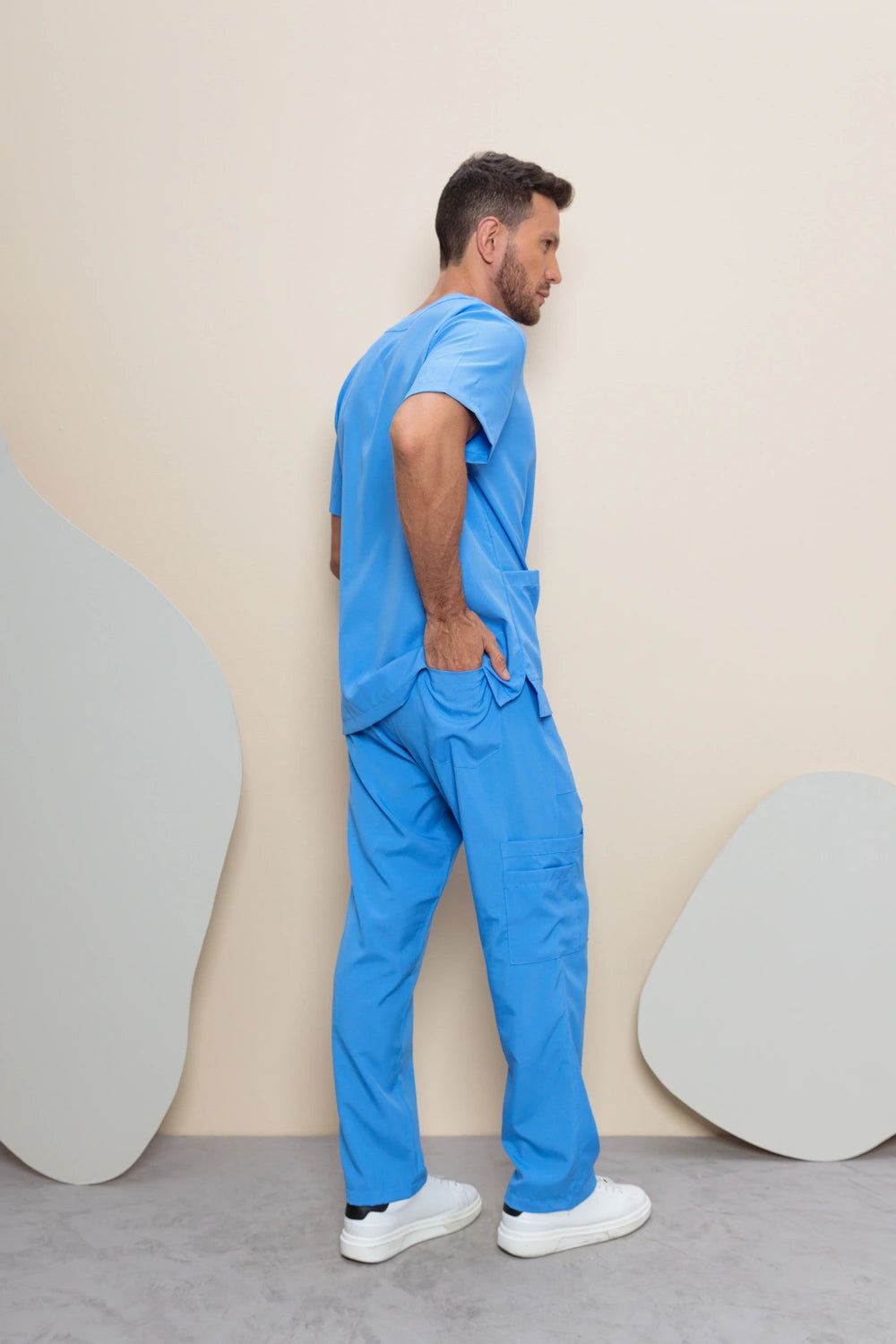 Scrub masculino João cor azul farda - foto 5